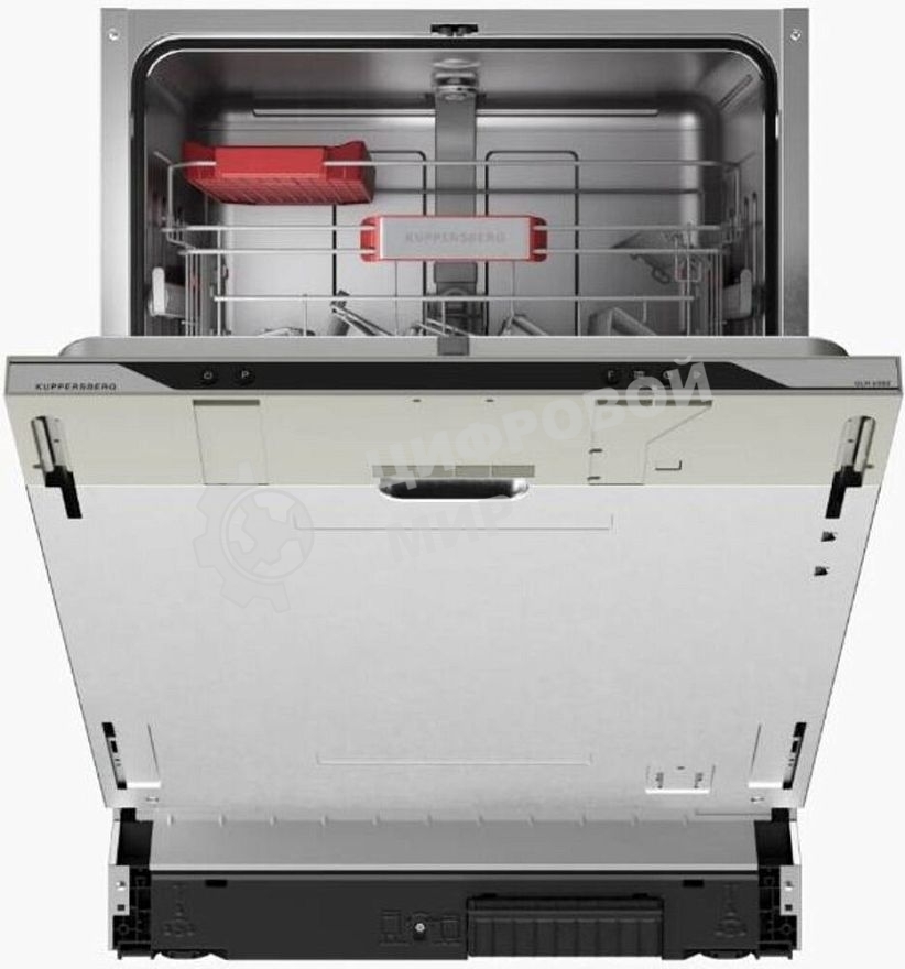 Встраиваемая посудомоечная машина Kuppersberg, High-Tech, 60 см, 14 комплектов, 3 корзины, 7 программ, конденсационная сушка, автоматическое открывание двери, LED подсветка, кнопочное управление, энергоэффективность А+++