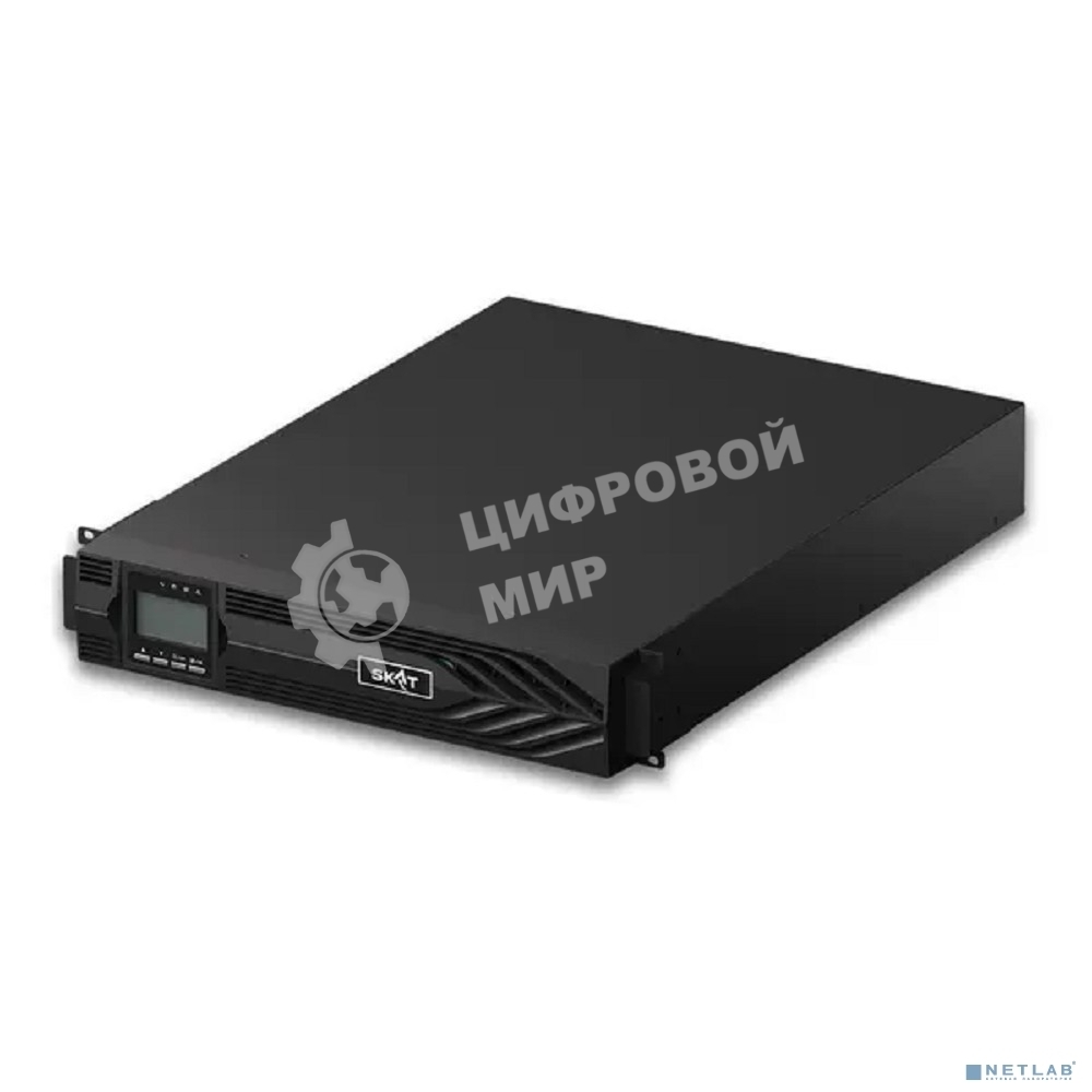 Источник бесперебойного питания Бастион SKAT-UPS 6000-RACK-ON P3 Online, синус, 6000ВА/6000 Вт, стойка/на пол, 2xC19 + 3xC13, внеш. АКБ 16-20 шт 40-250Ач, или SKAT ВС 192/18 или 240/18 RACK SNMP/USB/RS-232/EPO, МПТ (8776)