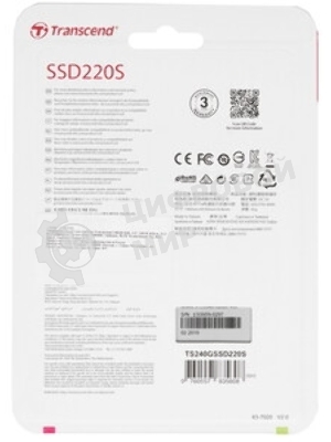 Накопитель SSD Transcend SATA III 240Gb TS240GSSD 220S 2.5