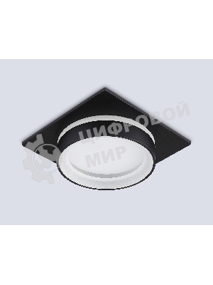 Светильник Ambrella light TN6710 BK черный IP44 GX53 max 15W 105*105*45
