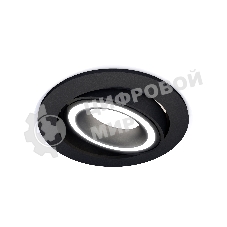 Комплект встраиваемого поворотного светильника Ambrella light XC7652080 SBK/FR черный песок/белый матовый MR16 GU5.3 (C7652, N7111)