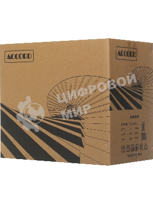 Корпус ACCORD ACC-ZM3B Black, Mini-Tower, чёрный, 1 x 120 мм