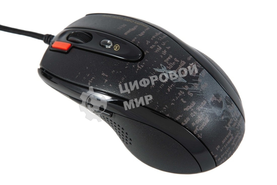 Мышь проводная A4Tech F5 черный, 3000 dpi, USB, кнопки - 7