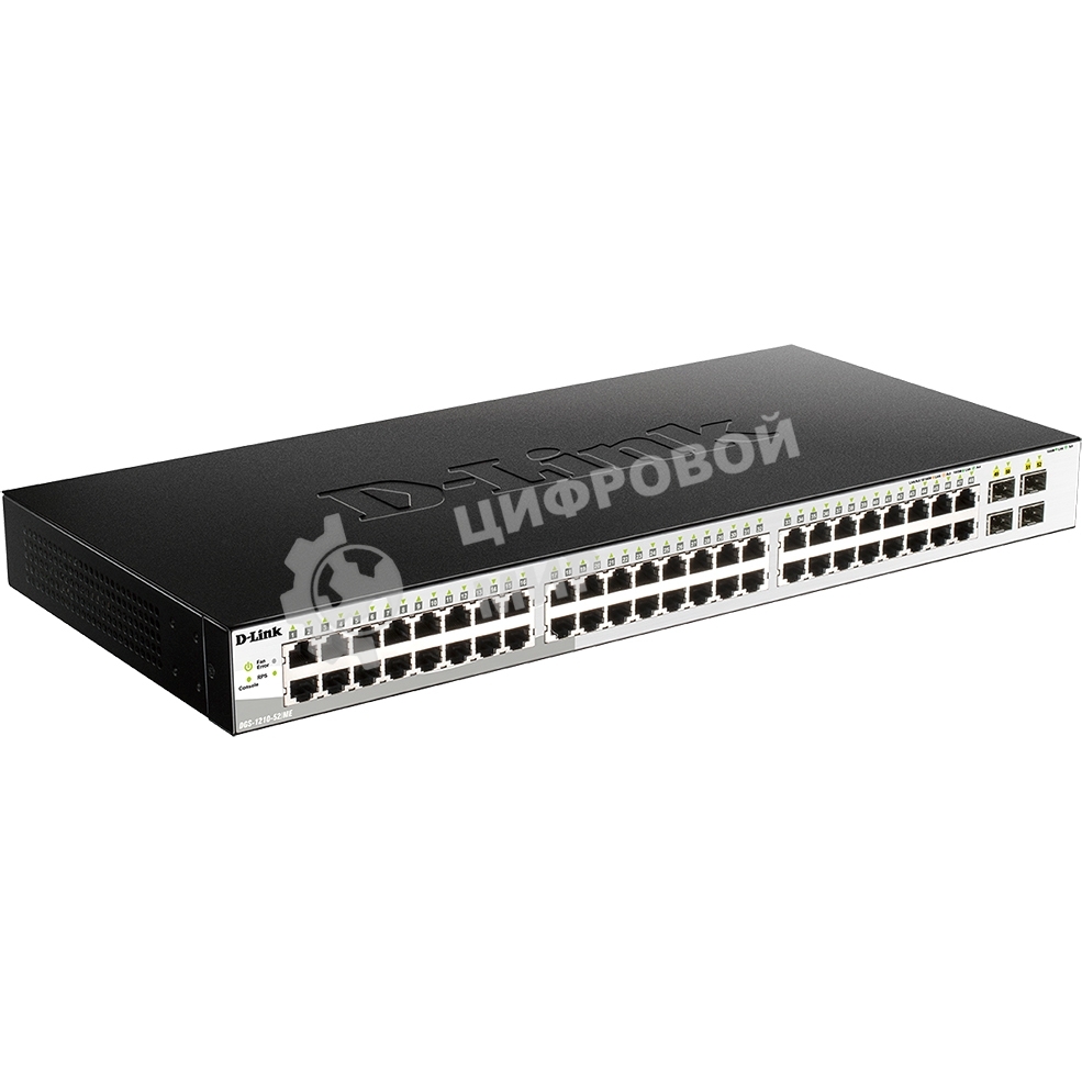 Коммутатор D-Link Managed Gigabit Switch with 48 10/100/1000Base-T + 4 SFP Ports DGS-1210-52/ME/B1A