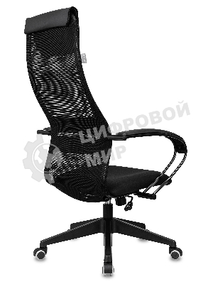 Кресло Бюрократ CH-607 TW-01 черный, сетка, подголовник