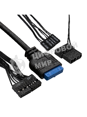 Компьютерный корпус Minitower ExeGate mEVO-7807-NPX450 (mATX, БП 450NPX 12см, 1хUSB+1хUSB 3.0, черный 1x12см с RGb подсветкой)