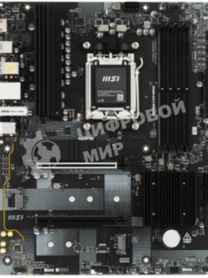 Материнская плата MSI PRO B840-S EVO WIFI6E, AM5, AMD B840, 4xDDR5 (до 256 ГБ), 4xSATA, 3xM.2 (PCIe 4.0/3.0), 1xPCIe 4.0 x16, 1xPCIe 3.0 x16, 1xHDMI, 1x2.5Gb LAN, Wi-Fi 6E, Bluetooth 5.3, 1xUSB-C 10Gbps, 1xUSB-A 10Gbps, 2xUSB-A 5Gbps, 4xUSB-A 2.0, 3x3.5 мм, 7.1, чёрный, ATX