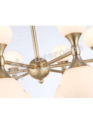 Люстра Ambrella light LH51050/12 GD/FR золото/белый матовый G9*12 max 28W D550*450