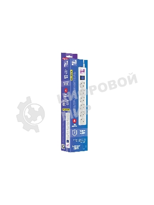 Сетевой фильтр-удлинитель PC бел 3м 6р, 16А, (3*1,5) SPG6-A4
