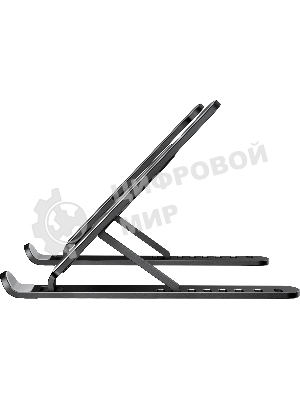 Подставка для ноутбука Buro BU-LS100 260x20x60мм 220г пластик ABS черный