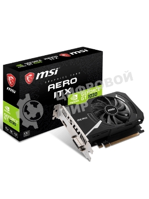 Видеокарта MSI PCIE16 GT1030 2GB GDDR4 GT 1030 AERO ITX 2GD4 OC