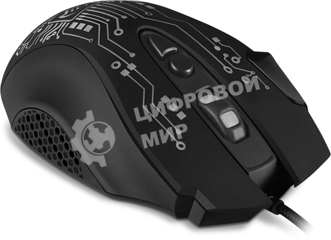 Мышь проводная SVEN RX-G715 черный, 3200 dpi, USB, кнопки - 8