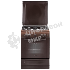 Плита газовая Gefest ПГ 6100-01 0301 коричневый, конфорок 4 шт, духовка 52 л, 60 см x 85 см x 60 см