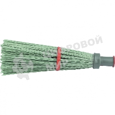 Метла полипропиленовая Сибртех универсальная, 190x380 мм, круглая, с черенком