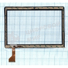 Сенсорное стекло (тачскрин) Turbopad 1015 (2019), черное