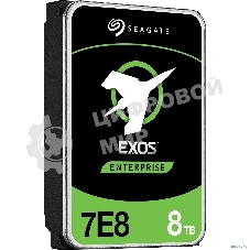 Жесткий диск Seagate HDD SAS 8Tb Exos 12Gb/s 7200rpm 256Mb 1 year warranty (replacement ST8000NM001A)