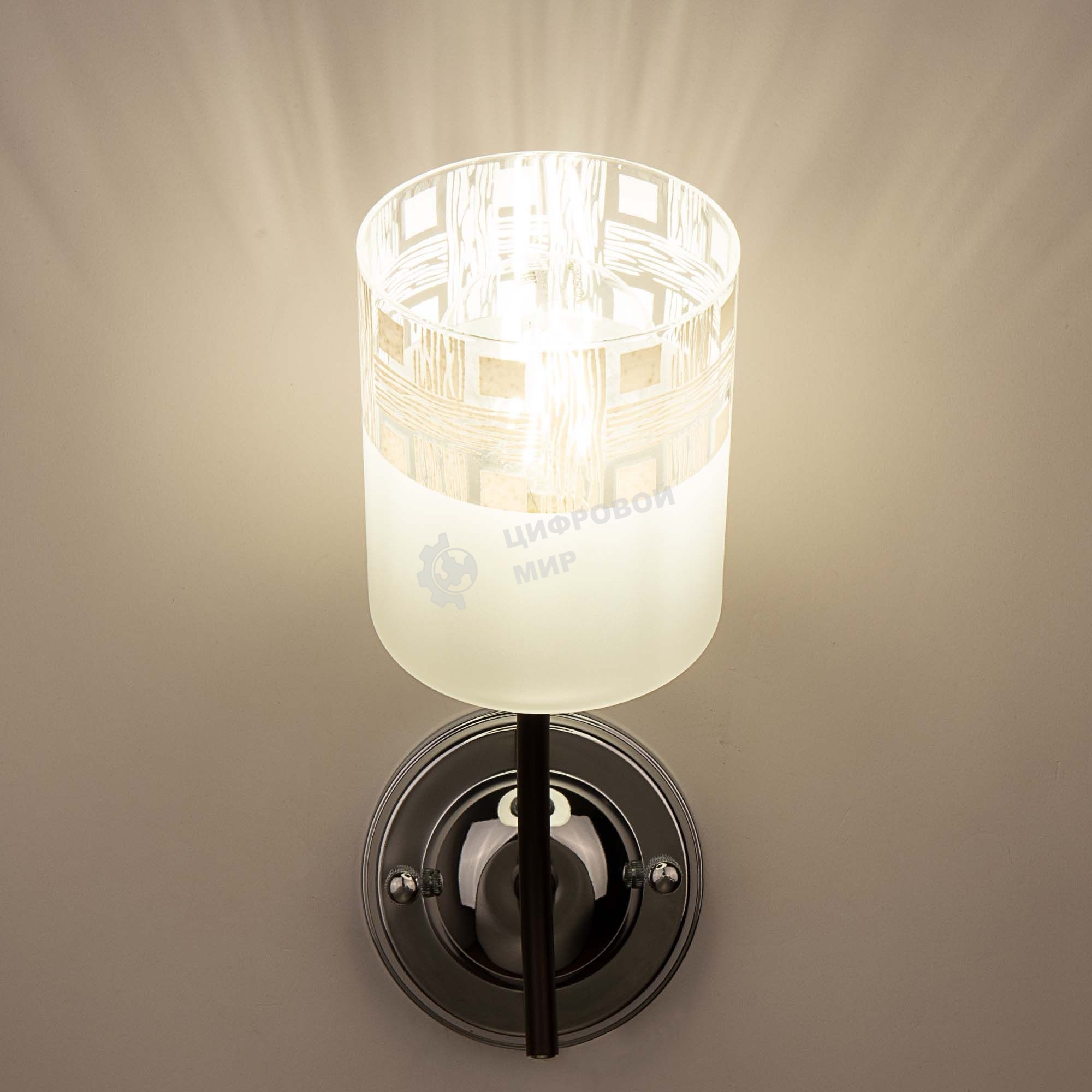 Светильник Hiper E27х1х60Вт черный/Хром H010-1