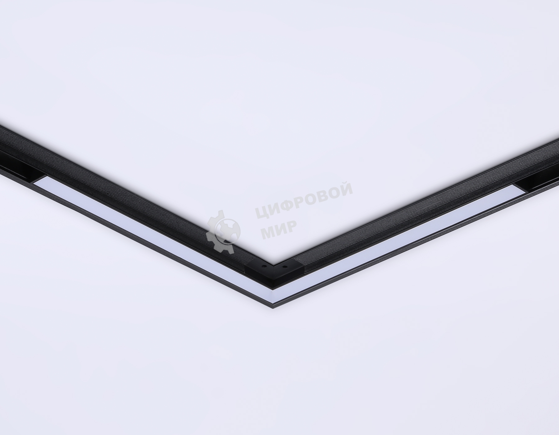 Светильник светодиодный угловой GL3982 BK черный IP20 24W 4200K 48V 300*300*45