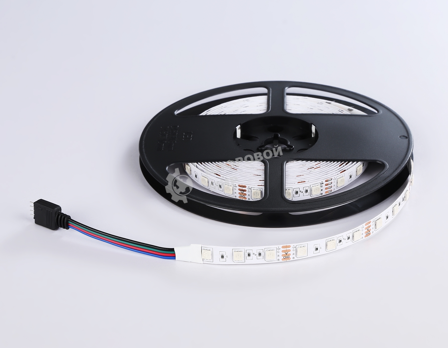 Комплект светодиодной ленты GS2402 5050 60Led/ 14.4W m/ 12V IP20 RGB/ 5000*10*1.87mm (4 конт.)