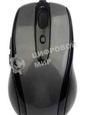Мышь проводная A4Tech N-708X серый глянец/черный, 1600 dpi, USB, кнопки - 6