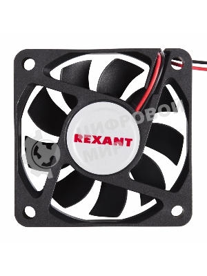 Вентилятор для корпуса Rexant RX 6015MS 24VDC черный, 60 мм, 4200 об/мин, 28 дБ, 2 pin