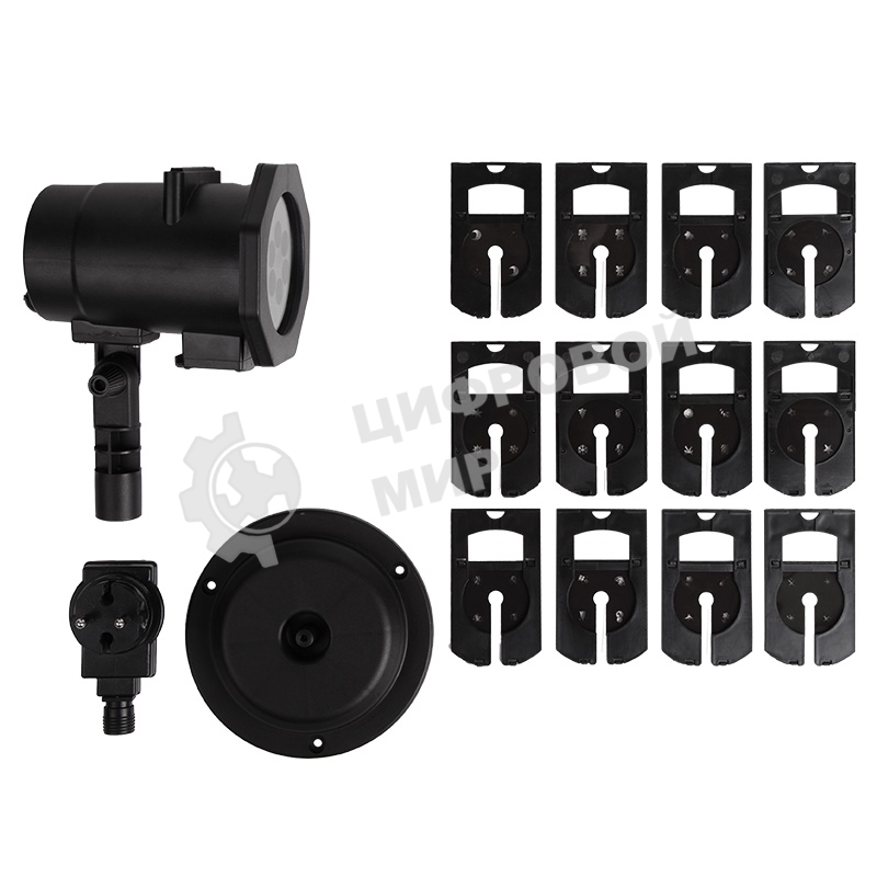 Проектор Neon-night LED, 12 сменных слайдов, цвет RGbW, 12В