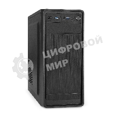Компьютерный корпус Miditower ExeGate XP-332UC-XP500 (ATX, XP500 с вент. 12см, 2хUSB 3.0/1хTypeC, аудио, черный)