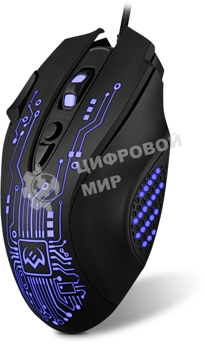 Мышь проводная SVEN RX-G715 черный, 3200 dpi, USB, кнопки - 8