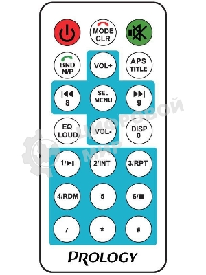 Автомагнитола Prology CMX-165, 1 DIN, Bluetooth, USB Type-A, AUX, пульт ДУ
