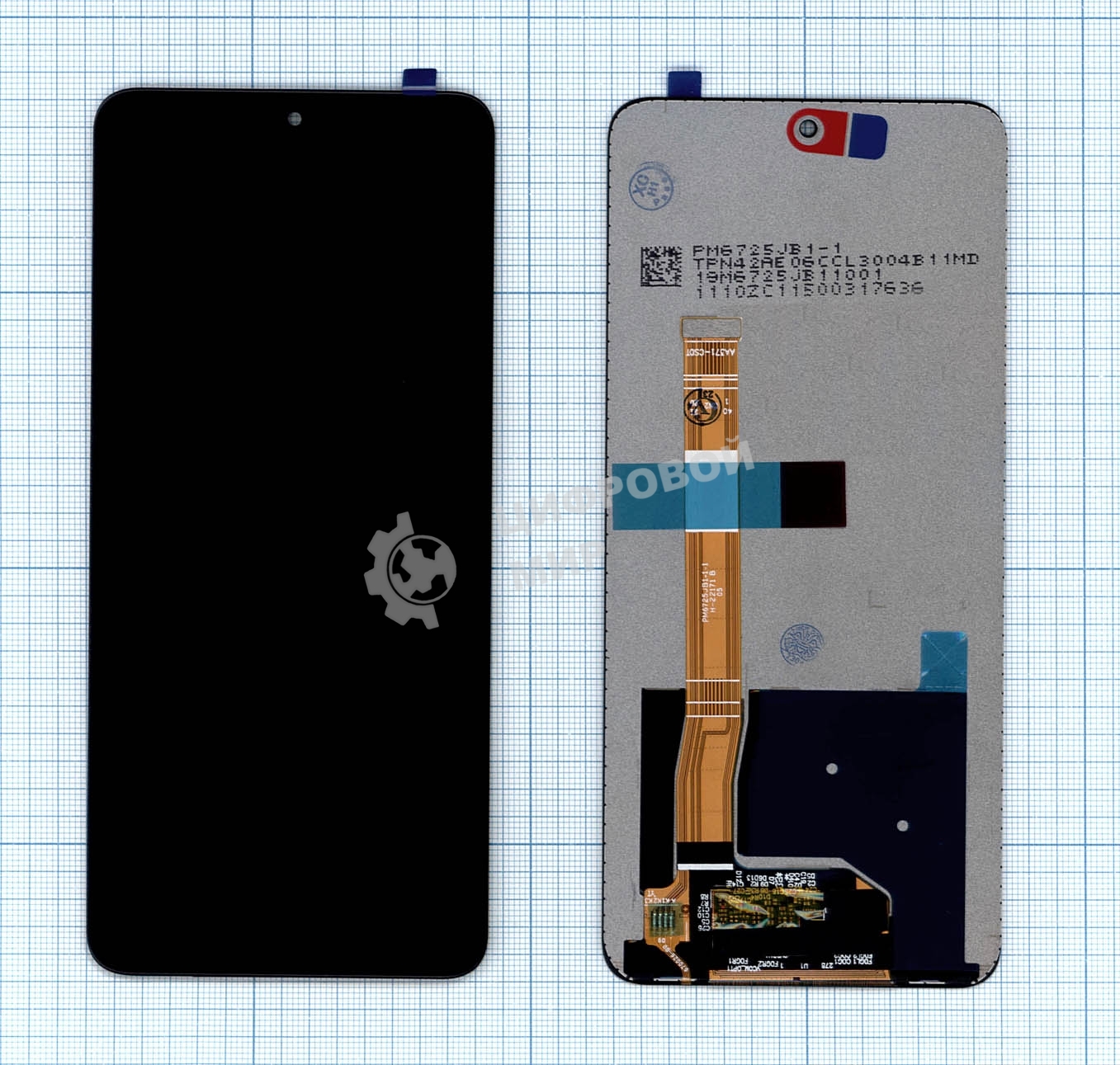 Дисплей для Realme 10 Pro 5G в сборе с тачскрином RMX3661 (OLED) черный