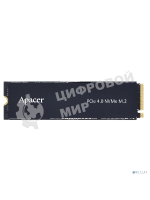 Накопитель SSD Apacer AS2280Q4X, 512Gb, M.2 2280, PCIe 4.0 x4, NVMe, R/W 4500/2500, с радиатором