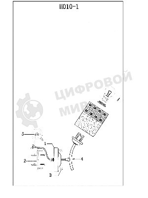 Светильник Hiper E27х1х60Вт черный/Хром H010-1