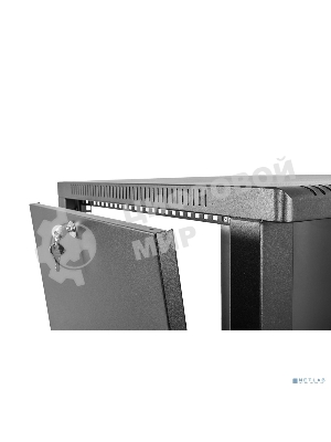 Шкаф ЦМО телекоммуникационный настенный сварной 12U (600 500) съемные стенки, дверь металл, черный