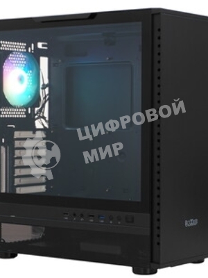Компьютерный корпус PCCooler IE200 BK, Tempered Glass Full Tower, черный, TG, SPCC, 1x120мм ARGb E-ATX, ATX, mATX, mITX 180/380/220мм 4x2.5