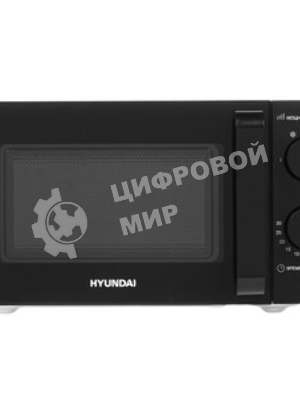 Микроволновая печь Hyundai HYM-M2039 черный, 20 л, 700 Вт, переключатели - поворотный механизм