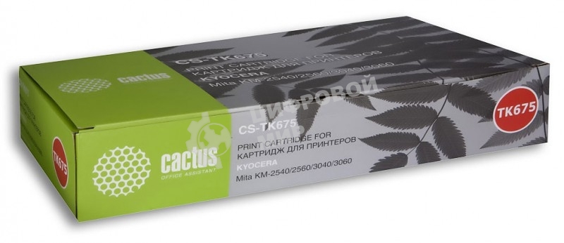 Картридж лазерный Cactus CS-TK675 черный (20000 стр.) для Kyocera Mita KM 2540/2560/3040/3060