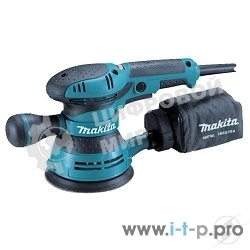 Эксцентриковая шлифовальная машина Makita BO5040 ЭШМ,300Вт,ф125мм,12000об\м,ампл-2.8мм,1.4кг,кор,п\сборник,доп.рукоятка