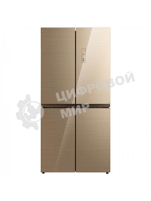 Холодильник Бирюса CD 466 GG бежевый трехкамерный 303/153 л морозилка снизу, No Frost, Side by Side
