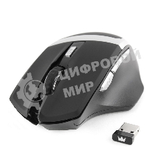 Мышь беспроводная Crown Gaming CMXG-801 черный, 1600 dpi, радиоканал, USB, кнопки - 7