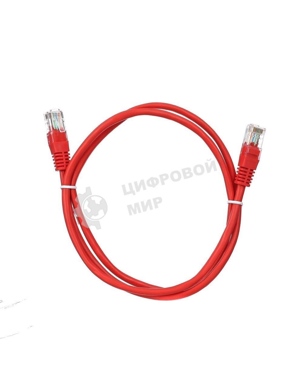 Патч-корд литой Aopen/Qust UTP кат.5е 1м красный