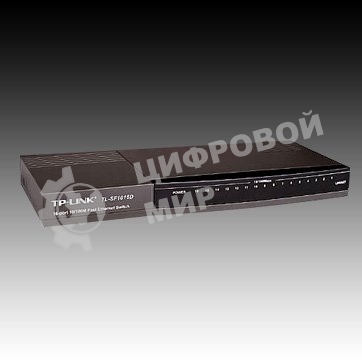 Коммутатор TP-Link SMB TL-SF1016D Коммутатор 16-port 10/100M Desktop Switch, 16 10/100M RJ45 ports, Plastic case