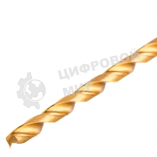 Сверло спиральное по металлу Matrix 6 x 300мм, HSS, нитридтитановое покрытие