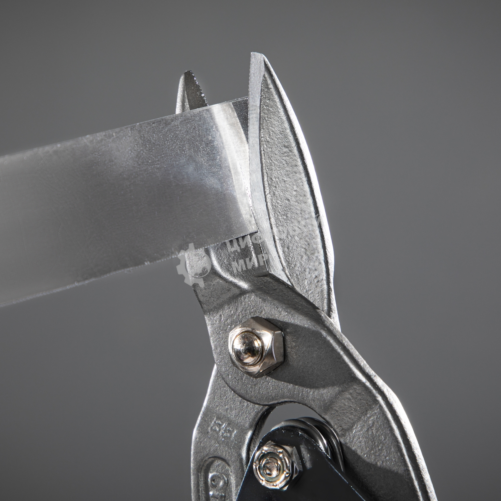 Ножницы по металлу GROSS 78325250мм прямой резсталь-CrMo двухкомп.рукоятки