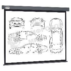 Экран Cactus 168x299см Wallscreen CS-PSW-168X299-SG 16:9 настенно-потолочный рулонный серый