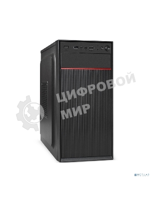 Компьютерный корпус Minitower ExeGate BAA-113-AAA450 (mATX, БП AAA450 с вент. 8см, 2*USB, аудио, черный)