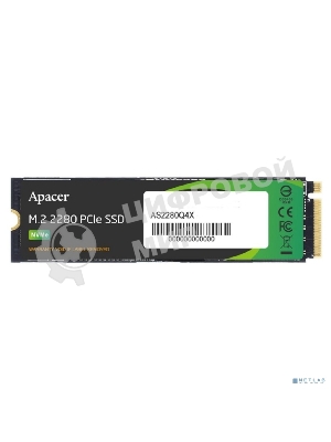 Накопитель SSD Apacer AS2280Q4X, 512Gb, M.2 2280, PCIe 4.0 x4, NVMe, R/W 4500/2500, с радиатором
