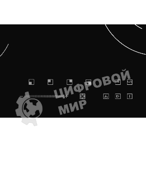 Встраиваемая варочная панель MHE 6022 электрическая, 60 см, 4 конфорки, черный