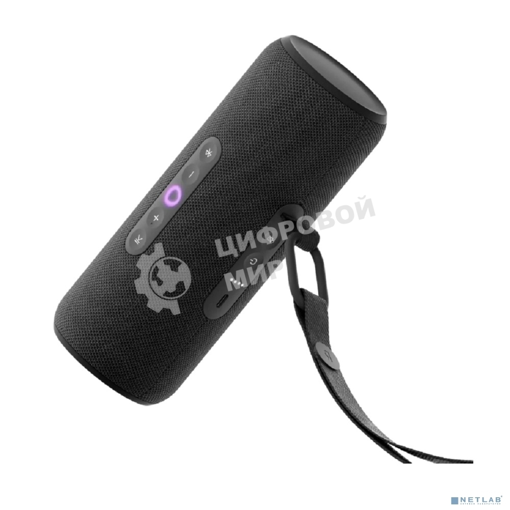 Умная колонка Yandex Стрит Алиса черный 30W 2.0 BT/Wi-Fi 10м 3300mAh (YNDX-00030BLK)