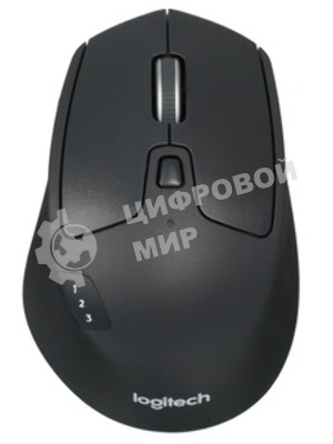 Мышь беспроводная Logitech M720 Triathlon черный, 1000 dpi, радиоканал, Bluetooth, USB, кнопки - 8