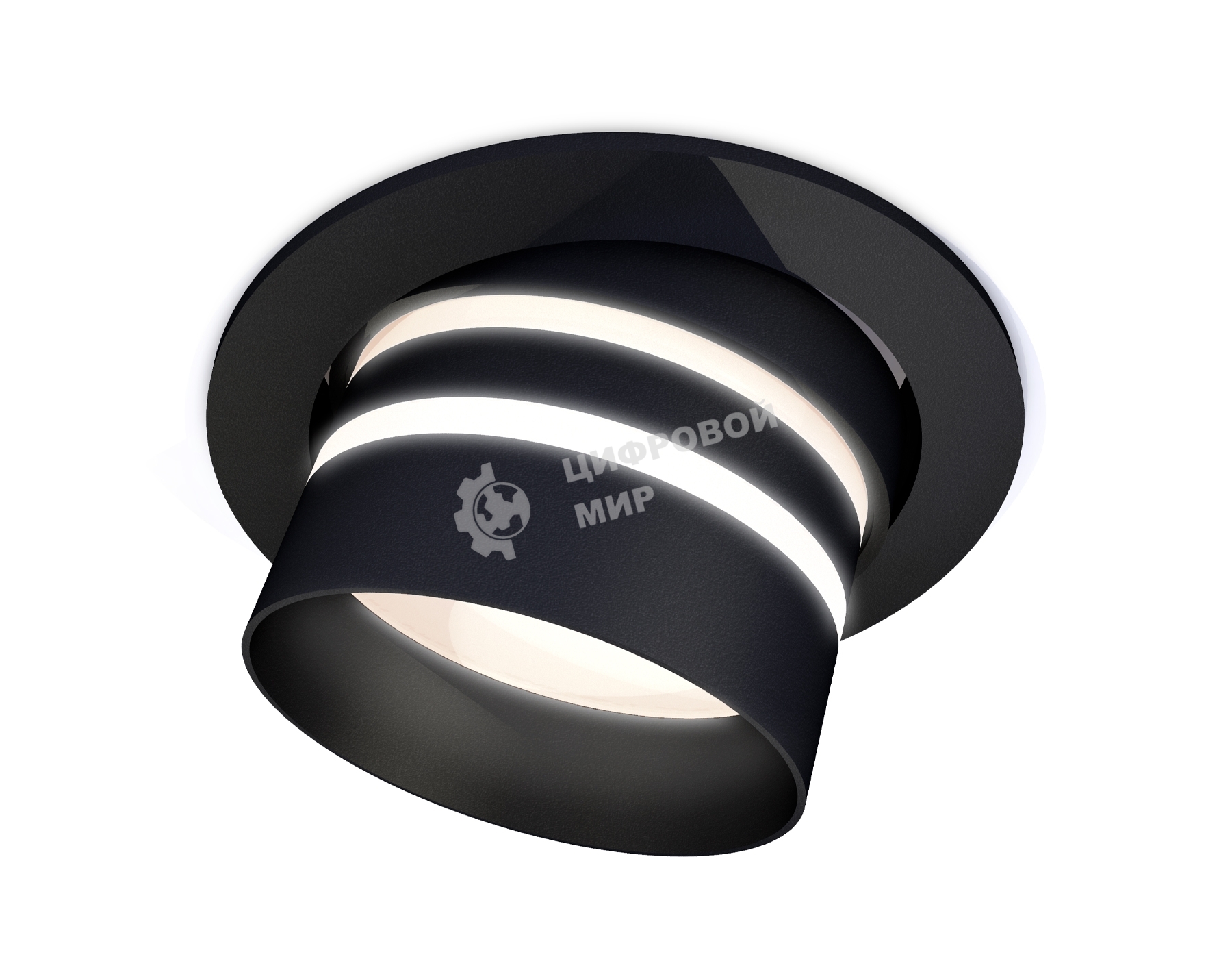 Комплект встраиваемого поворотного светильника Ambrella light XC7652082 SBK/FR черный песок/белый матовый MR16 GU5.3 (C7652, N7142)
